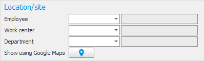 Location/site for serial number